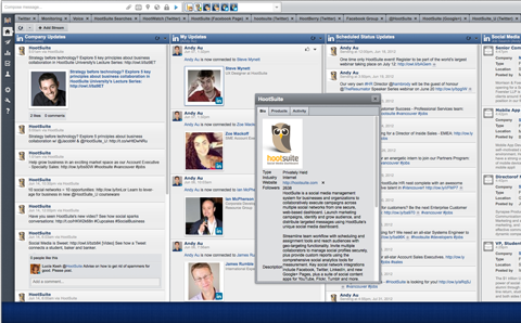 integrácia stránky spoločnosti hootsuite linkedin
