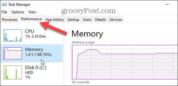 Nájdite dostupné pamäťové sloty v systéme Windows 11