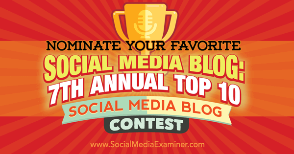 najvyššia blogová súťaž v sociálnych médiách