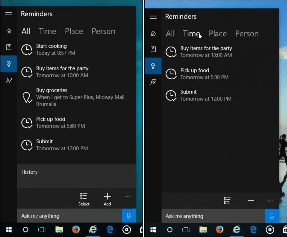 Windows 10 Cortana: Vytvorte čas, pripomenutia založené na polohe