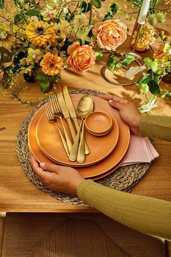 jesenná dekorácia na stôl