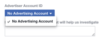 krok 2, ako vyplniť formulár zakázaného reklamného účtu na základe zásad Facebooku
