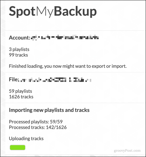 Prenos zoznamov skladieb do Spotify pomocou SpotMyBackup