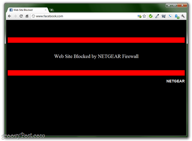 blokovanie webových stránok pomocou smerovača siete Netgear