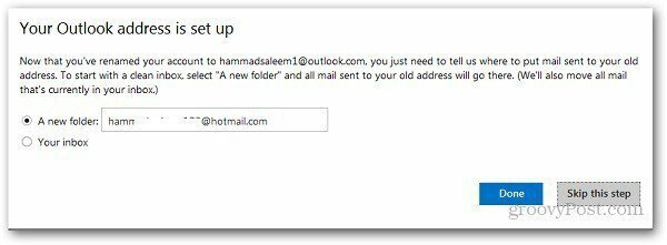 Premenujte adresu služby Hotmail 6