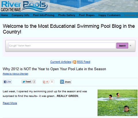 blog riečneho bazéna
