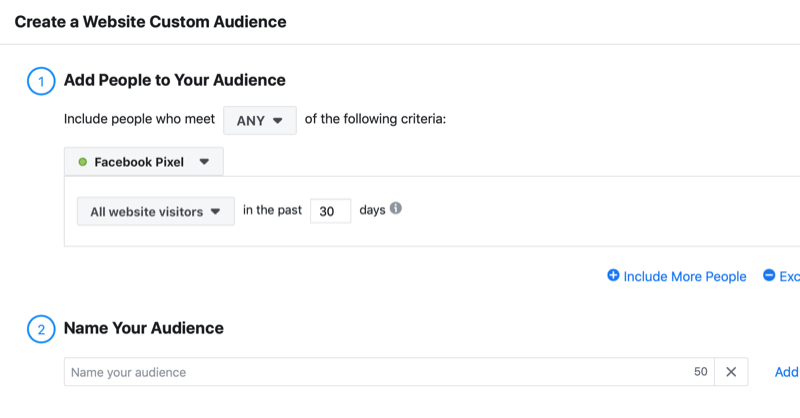 vytvoriť vlastné publikum na Facebooku