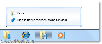 násobené priečinky pripnuté na paneli úloh systému Windows 7