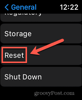 reset Apple Watch