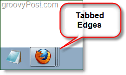 fanned or tabed edge on firefox icon na paneli úloh