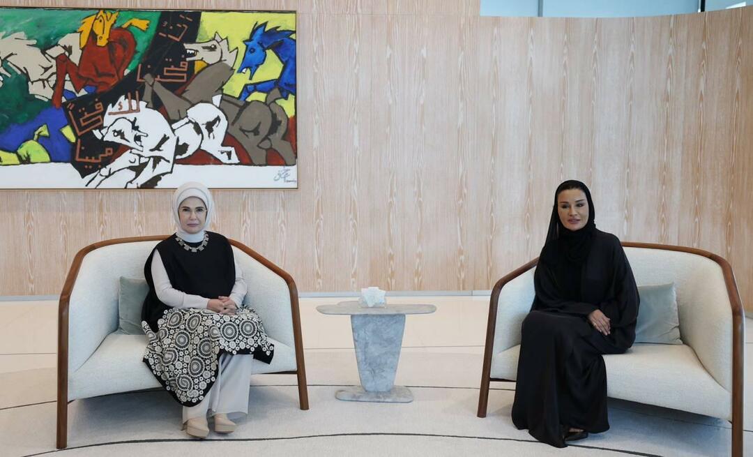 Prvá dáma Erdoğan sa stretla s prezidentom Katarskej nadácie Sheikhom Moza bintom Nasserom!