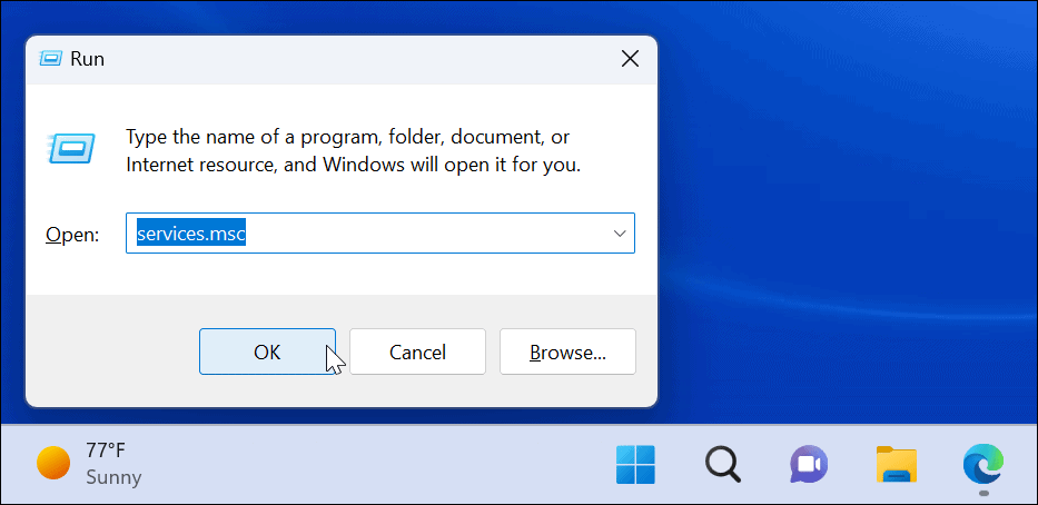 Panel vyhľadávania v systéme Windows 11 nefunguje