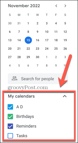 google kalendár vyberte kalendáre