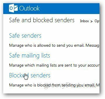 Zoznam blokovaných aplikácií Outlook 3