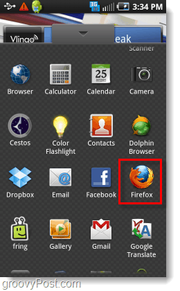 Firefox zo zásuvky aplikácie