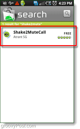hľadať na trhu Android shake2mutecall