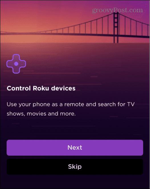 Aplikácia Roku Remote