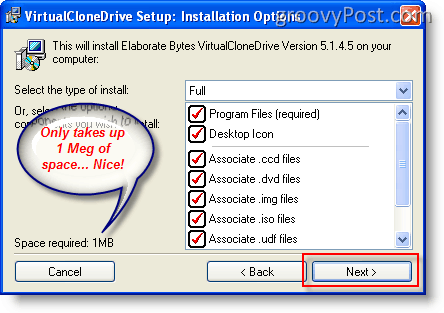 Pripojte obraz ISO v systéme Windows XP