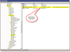Umiestnenie priečinka OLK v programoch Outlook 2003 a Windows XP