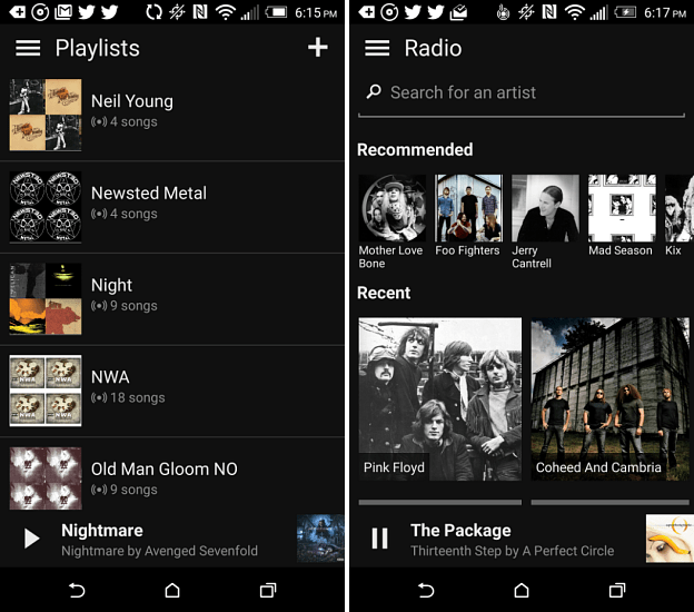 Hudba Groove v systéme Android