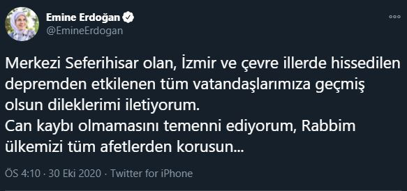 zdieľanie zemetrasenia emine erdoğan