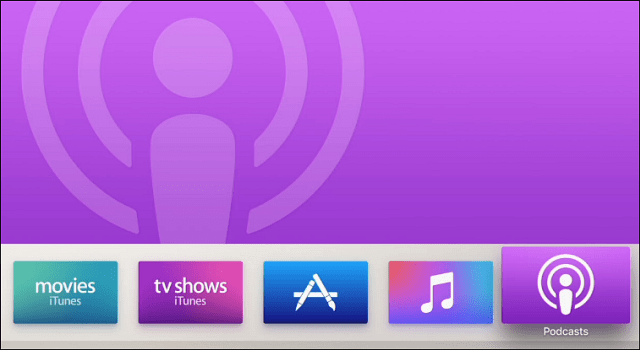 Podcasty Nová Apple TV