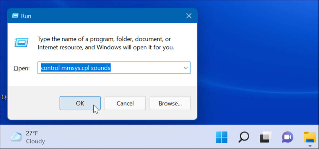 zvuky otvoreného systému Spustite systém Windows 11
