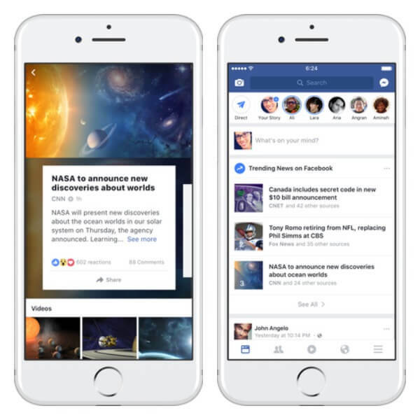 Facebook prepracoval stránku s výsledkami Trending na iPhone a testuje nový spôsob, ako uľahčiť používateľom vyhľadanie zoznamu trendových tém v rámci News Feed.