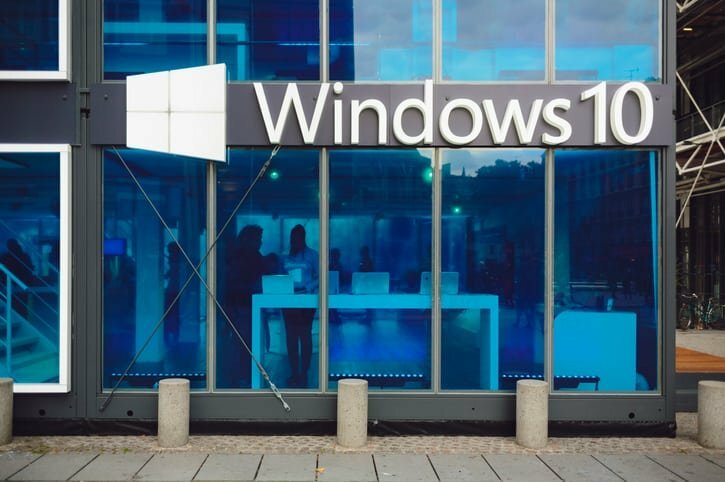 Propagačný pavilón Microsoft Windows 10