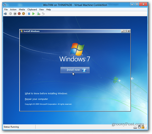 inštalácia systému Windows 7