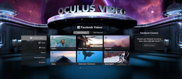 sociálne funkcie facebook oculus