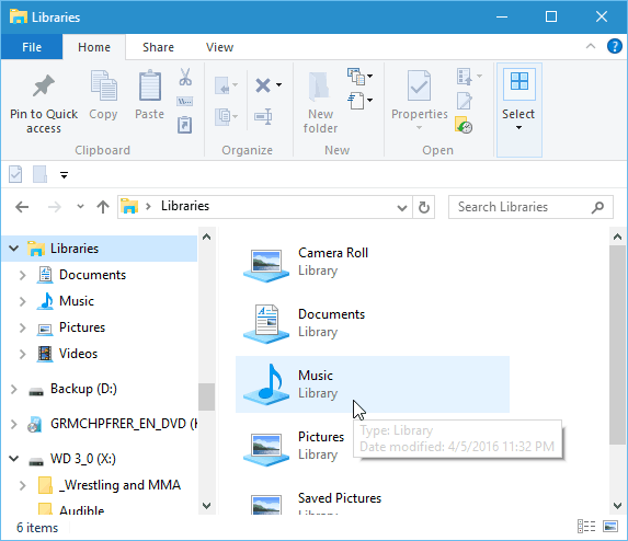 Windows 10 Tip: Sprístupnite knižnice v Prieskumníkovi súborov