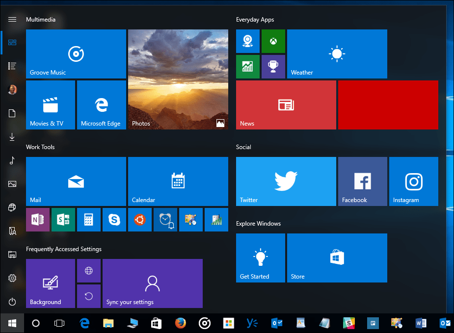Windows 10 Tip: Ako skryť stĺpec Všetky aplikácie v ponuke Štart (Aktualizácia tvorcov systému Windows 10)