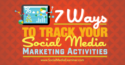 sedem spôsobov sledovania marketingu na sociálnych sieťach