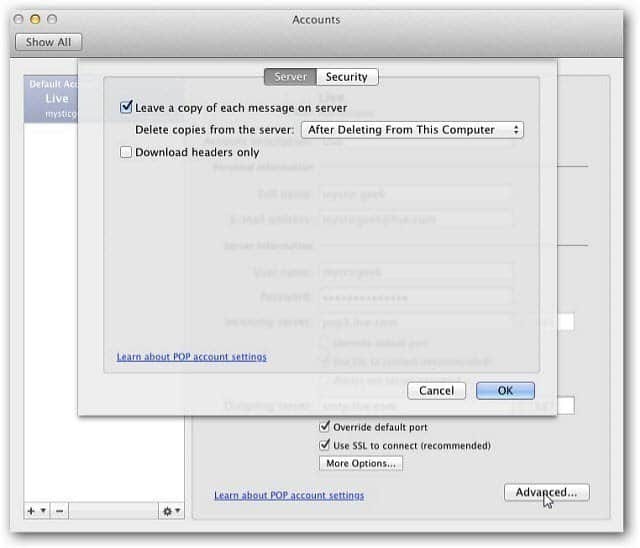 Outlook Mac 2011: Ako odstrániť e-mailový účet