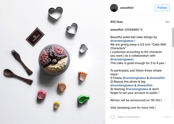 Foodie Instagrammer @weeatfish propagoval darčeky spoločnosti Nanatang Bakes.