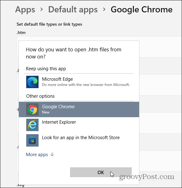 Objaví sa správa s pripomienkou, ktorá vás vyzýva na použitie aplikácie Microsoft Edge. Stačí to ignorovať a kliknúť na odkaz „Aj tak prepnúť“.