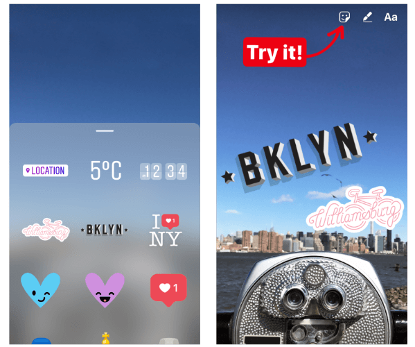 Instagram zaviedol skorú verziu geostickerov do Instagram Stories pre New York City a Jakartu. 