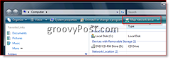 Mapujte sieťovú jednotku vo Windows 7, Vista a Server 2008 z Prieskumníka Windows