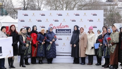 Pobočky žien AK Party v Istanbule sú v pochode v Istanbule v Istanbule!