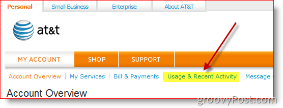 Správa o používaní bezdrôtového pripojenia AT&T a správa o nedávnej činnosti