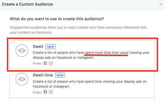  Facebook vám teraz umožňuje zacieliť na ľudí, ktorí sledovaním vašich reklám strávili viac času ako obvykle.