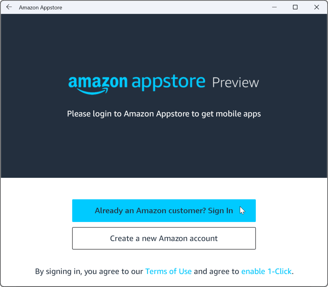 Spievajte v obchode Amazon Appstore v systéme Windows 11