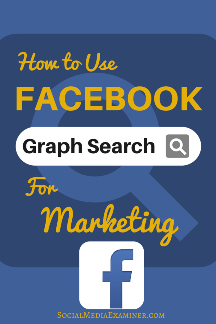 ako používať facebookové grafové vyhľadávanie na marketing