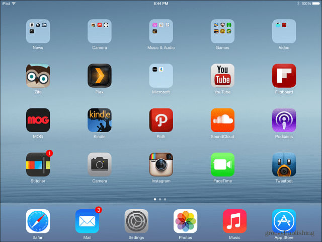 Obnovený iPad iOS 7