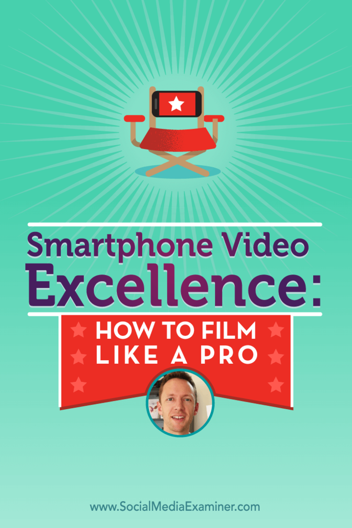 Justin Brown hovorí s Michaelom Stelznerom o videu zo smartphonu a o tom, ako môžete natáčať ako profesionál.