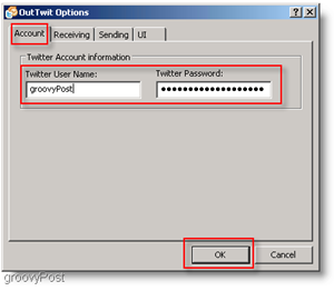 Neštebotajú v Outlooku: Konfigurujte OutTwit