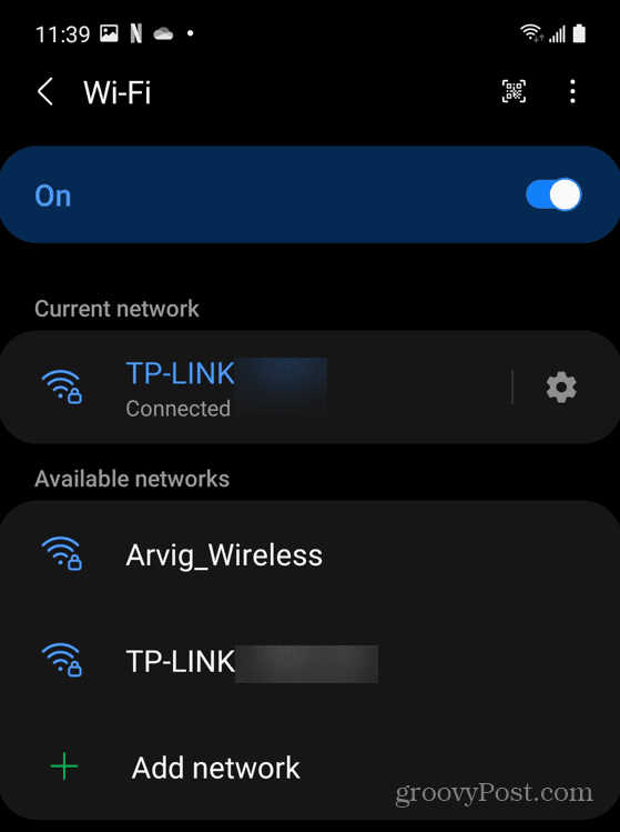Pripojenie k sieti Wi-Fi
