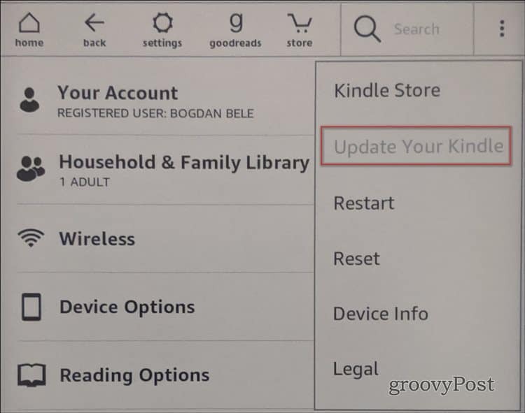 Kontrola aktualizácií vlastných písiem Kindle