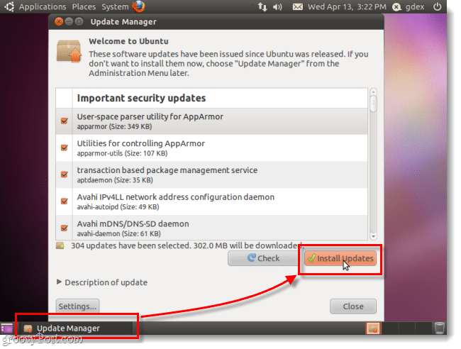 nainštalovať ubuntu bezpečnostné aktualizácie